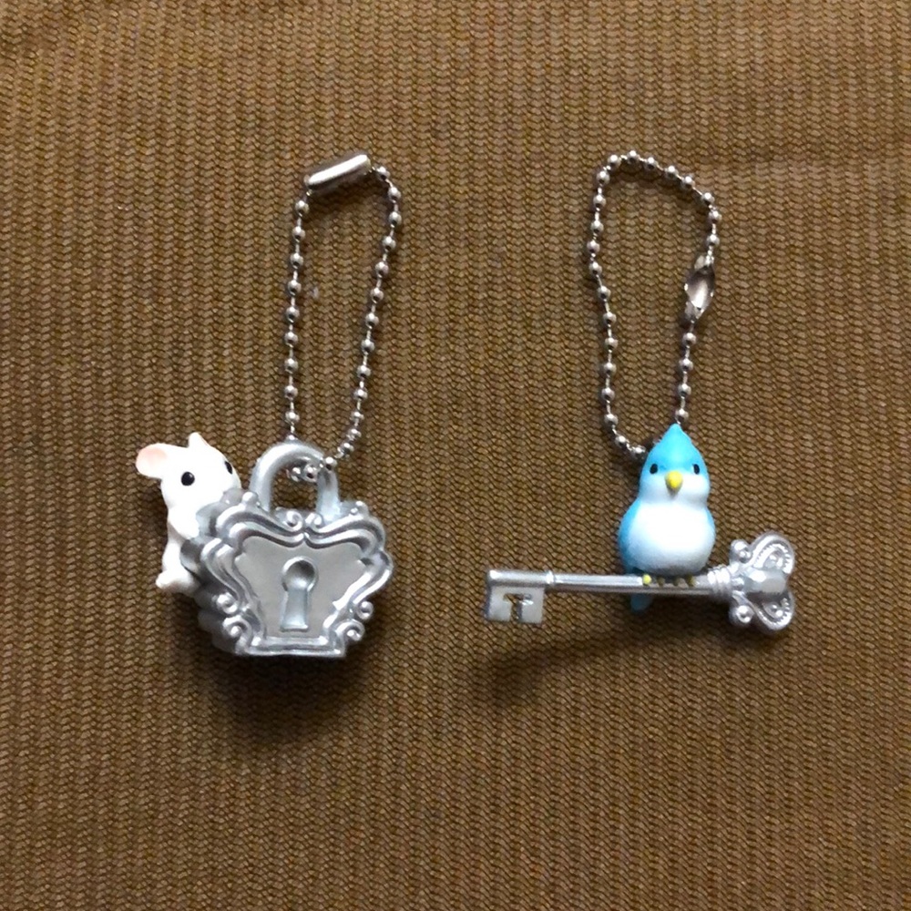 ❤️ 3/$20 ❤️ NWOT Lock and Key Keychains